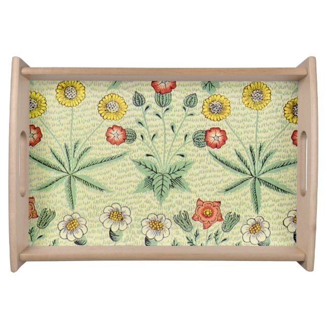 William Morris Daisy Floral Wallpaper Pattern Serving Tray (Front)