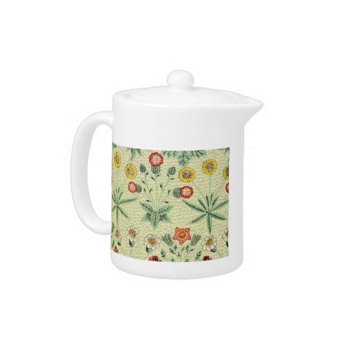 William Morris Daisy Floral Wallpaper Pattern Teapot