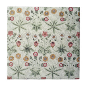 William Morris Daisy Floral Wallpaper Pattern Tile