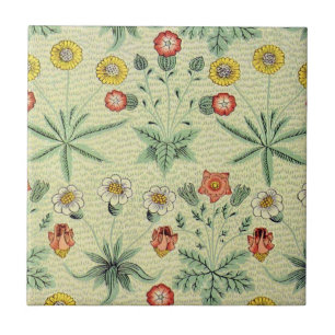 William Morris Daisy Floral Wallpaper Pattern Tile