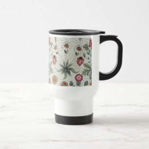 William Morris Daisy Floral Wallpaper Pattern Travel Mug
