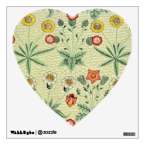 William Morris Daisy Floral Wallpaper Pattern Wall Decal