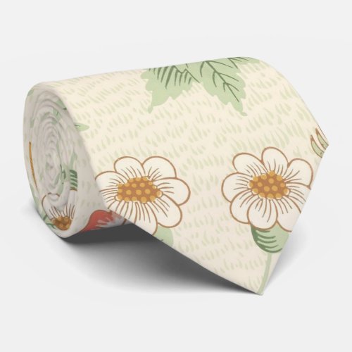 William Morris Daisy Pattern Retro Floral Elegant Neck Tie