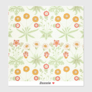 William Morris Daisy Vintage Botanical Pattern Sticker