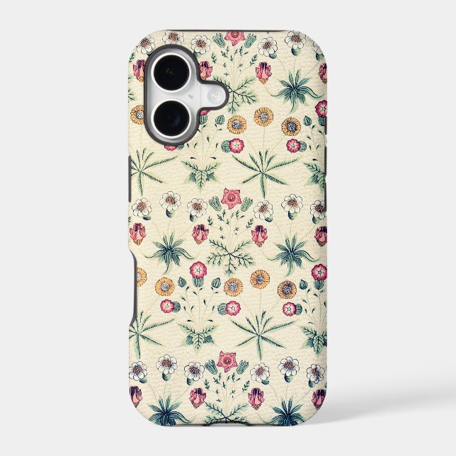 William Morris Daisy Wallpaper Iphone Case (Back)