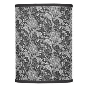 William Morris Damask, Dark Gray Lamp Shade