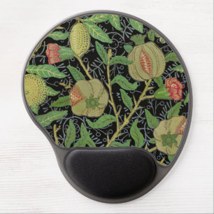 William Morris Dark Pomegranate Fruit Pattern Gel Mouse Pad