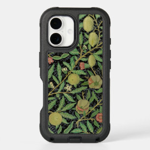 William Morris Dark Pomegranate Fruit Pattern iPhone 16 Case