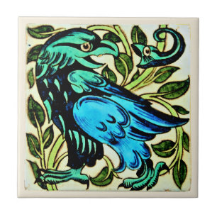 William * Morris De Morgan Eagle and Snark Ceramic Tile
