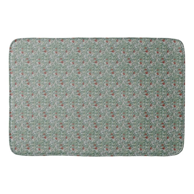 William Morris Decorative Art Arbutus Pattern Bath Mat (Front)