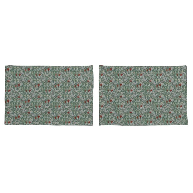 William Morris Decorative Art Arbutus Pattern Pillow Case (Back-Set)