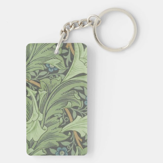 William Morris Decorative Art Granville Pattern Keychain (Back)