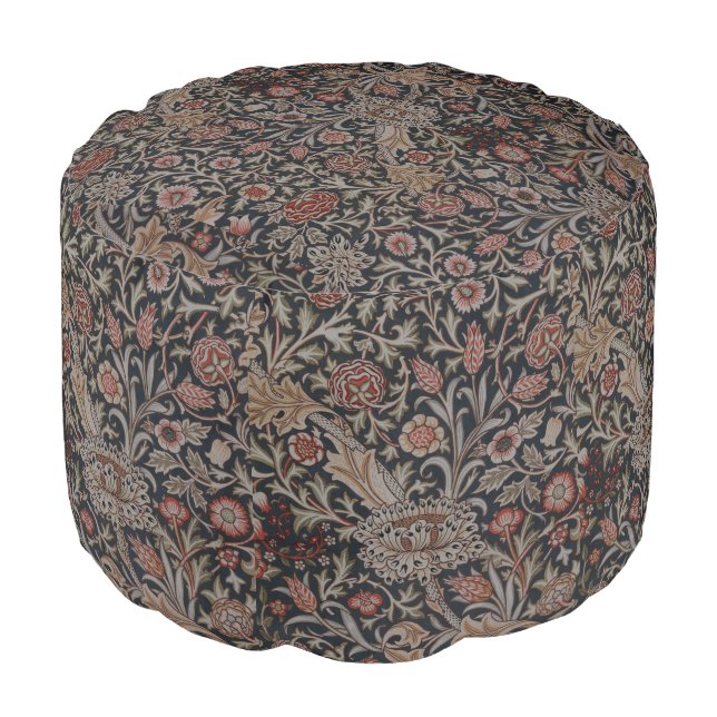 William Morris Decorative Art Trent Pattern Pouf (Angled Front)