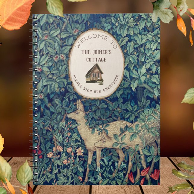 William Morris Deer & Cabin Guest Welcome Notebook (Creator Uploaded)