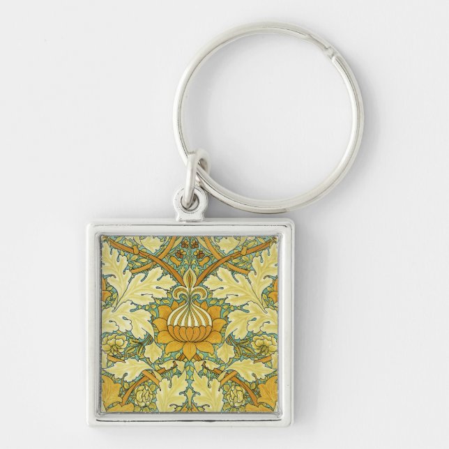 William Morris Design #11 Keychain (Front)