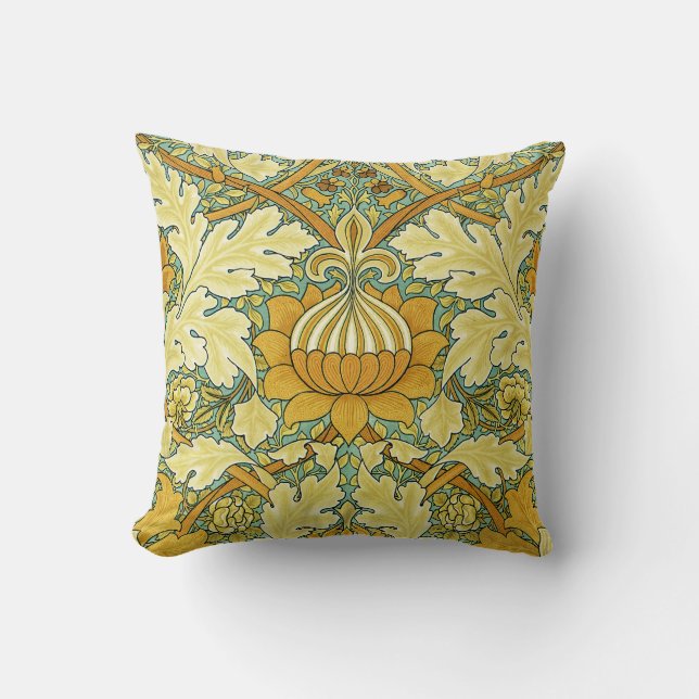 William Morris Design #11 Throw Pillow (Front)