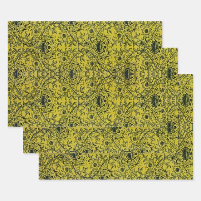 William Morris Design #1 Wrapping Paper Sheets (Set)