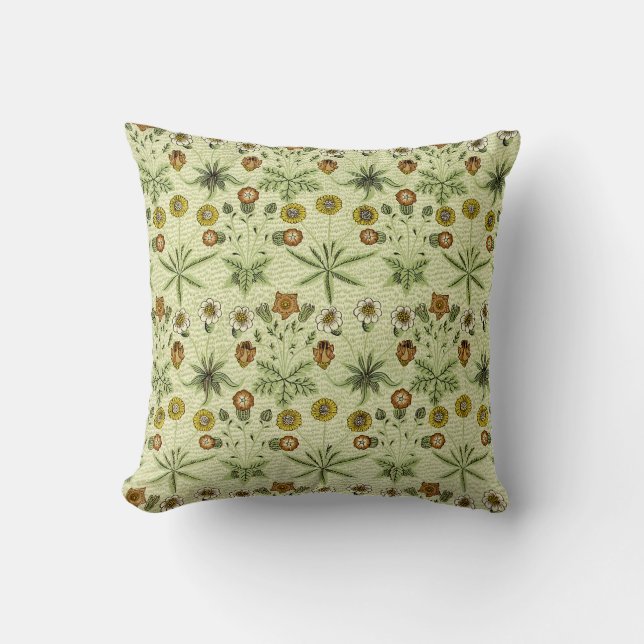 William Morris Design #4 Throw Pillow (Front)