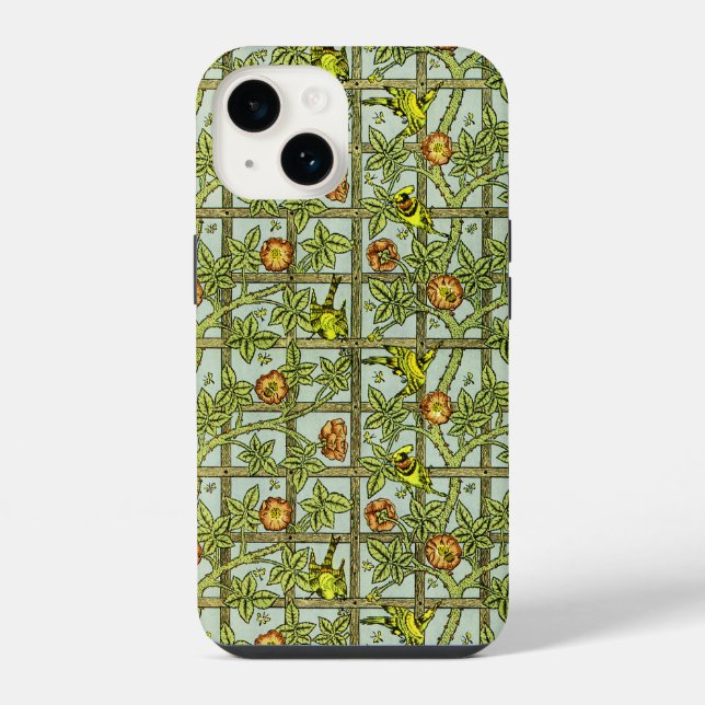 William Morris Design #5 Iphone Case (Back)