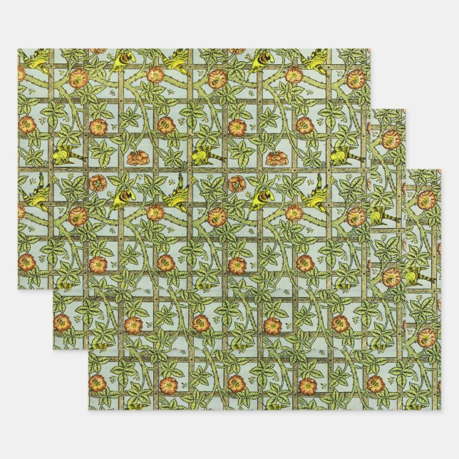 William Morris Design #5 Wrapping Paper Sheets (Set)