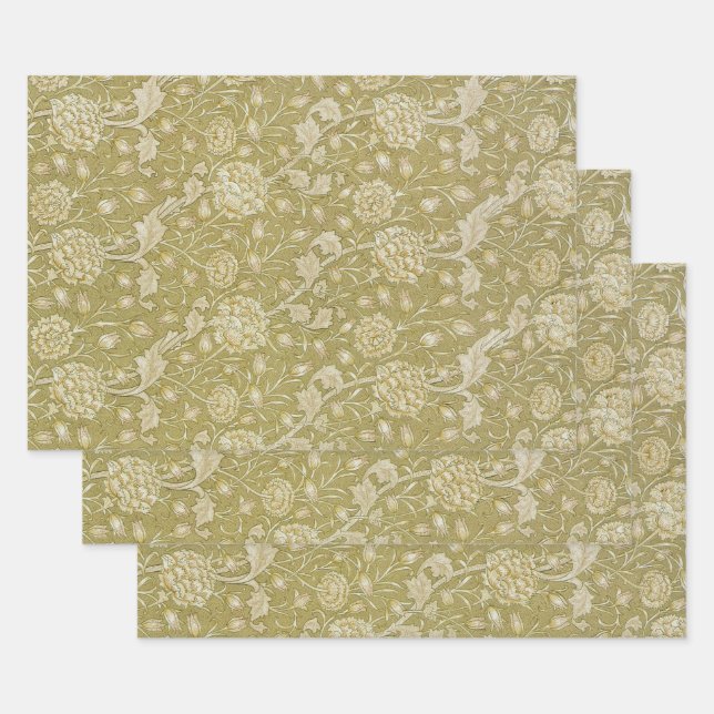 William Morris Design #6 Wrapping Paper Sheets (Set)