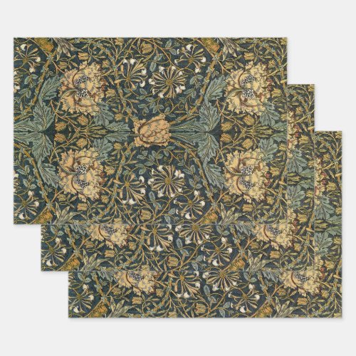 William Morris Design 7 Wrapping Paper Sheets