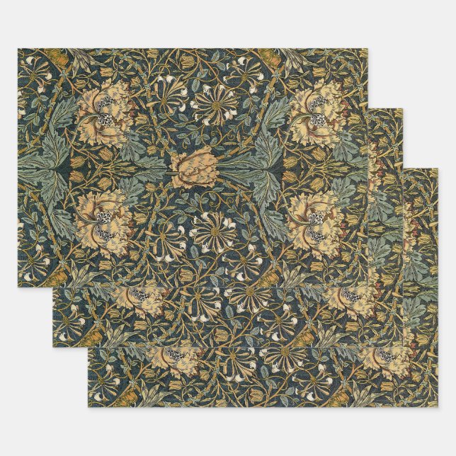 William Morris Design #7 Wrapping Paper Sheets (Set)