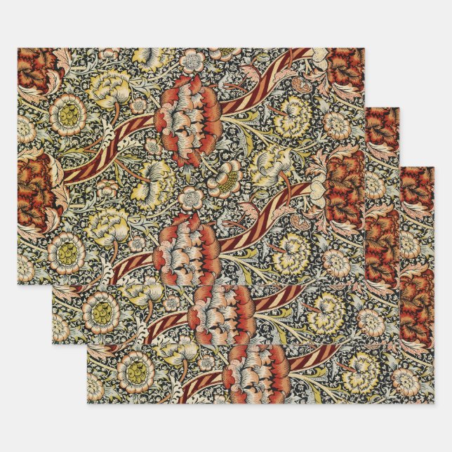 William Morris Design #9 Wrapping Paper Sheets (Set)