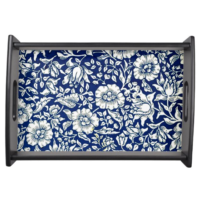 William Morris design, Blue Mallow, Serving Tray (Front)