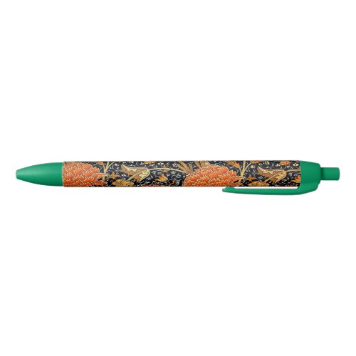 William Morris design _ Cray Black Ink Pen