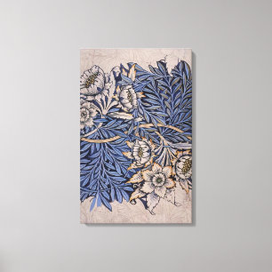 William Morris - DESIGN FOR TULIP AND WILLOW INDIG Canvas Print
