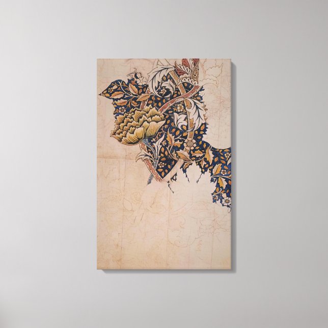 William Morris - DESIGN FOR WINDRUSH PRINTED TEXTI Canvas Print (Front)
