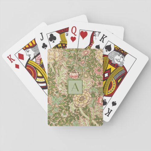 William Morris Design Norwich Pattern  Poker Cards