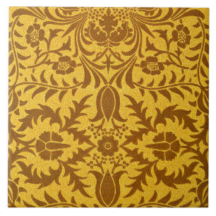 William Morris design, Vine Gold, Ceramic Tile