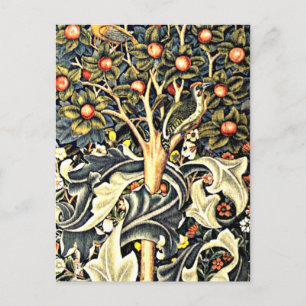 William Morris design, Woodpecker Postcard