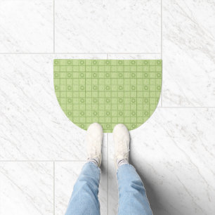 William Morris Diaper Green Tile Pattern Doormat