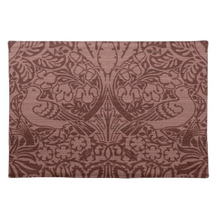 William Morris' Dove and Rose, Dark Red Cloth Placemat
