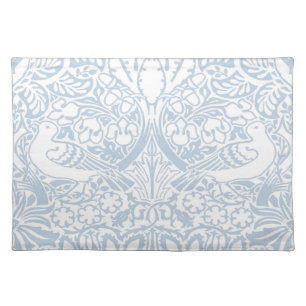 William Morris' Dove and Rose, Misty Blue Cloth Placemat