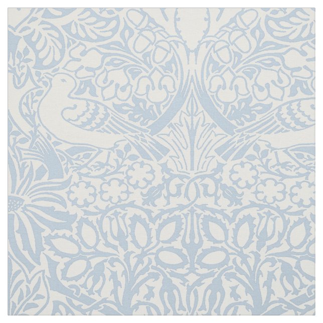 William Morris' Dove and Rose, Misty Blue Fabric (Swatch)