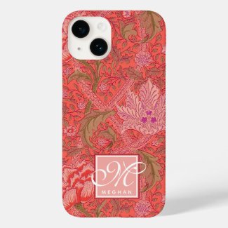 William Morris - Elegant Floral Pattern & Monogram