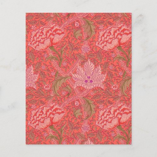 William Morris _ Elegant Red  Pink Floral