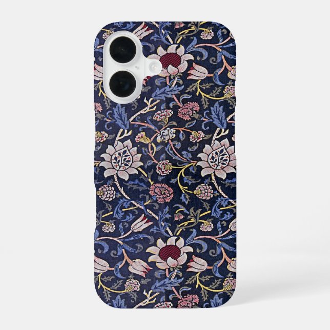William Morris Evenlode Flower Pattern Iphone Case (Back)