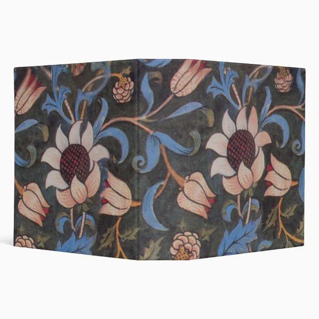 William Morris Evenlode Pattern: Vintage Moody Binder (Background)