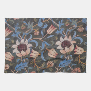 William Morris Evenlode Pattern: Vintage Moody Kitchen Towel