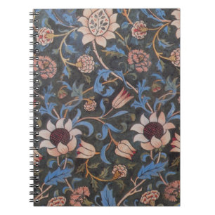 William Morris Evenlode Pattern: Vintage Moody Notebook