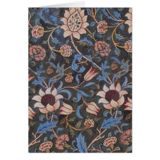 William Morris Evenlode Textile Floral Art Cards (Front)