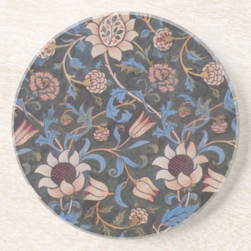 William Morris Evenlode Textile Floral Art Coaster