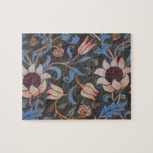William Morris Evenlode Textile Floral Art Jigsaw Puzzle