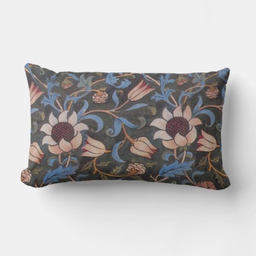 William Morris Evenlode Textile Floral Art Lumbar Pillow