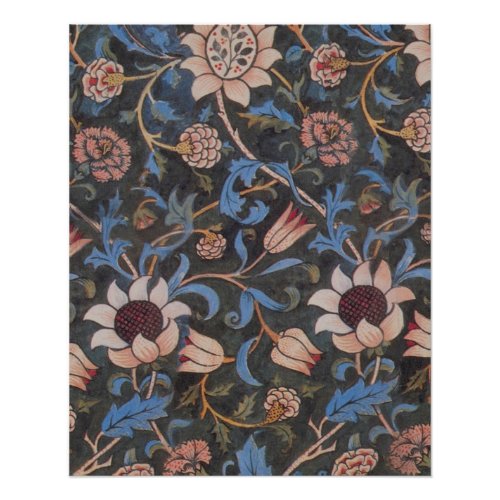 William Morris Evenlode Textile Floral Art Poster